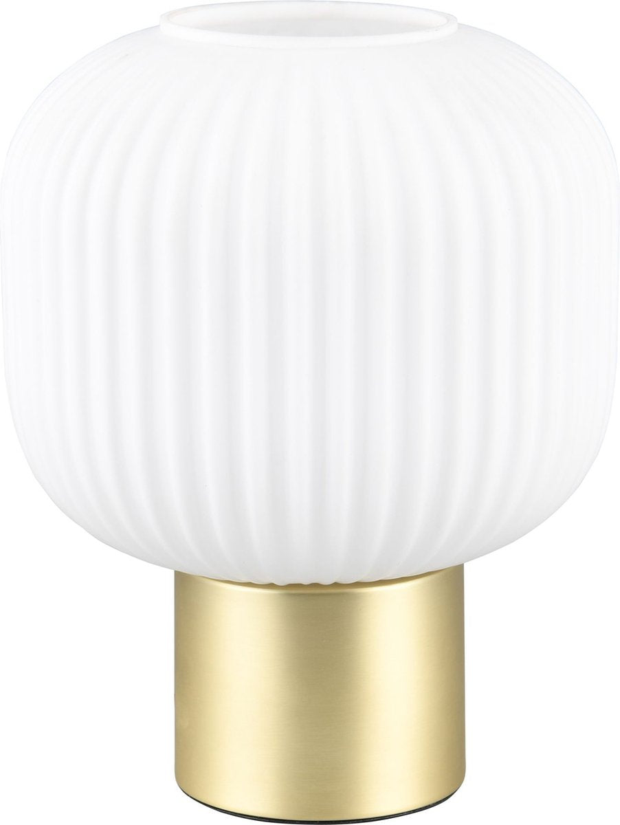 Trio diva - lampe de table - laiton mat - excl. 1x e27 8,5 w - interrupteur à cordon