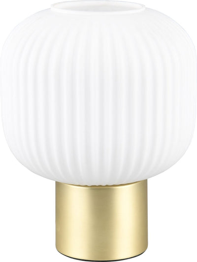 Trio diva - lampe de table - laiton mat - excl. 1x e27 8,5 w - interrupteur à cordon
