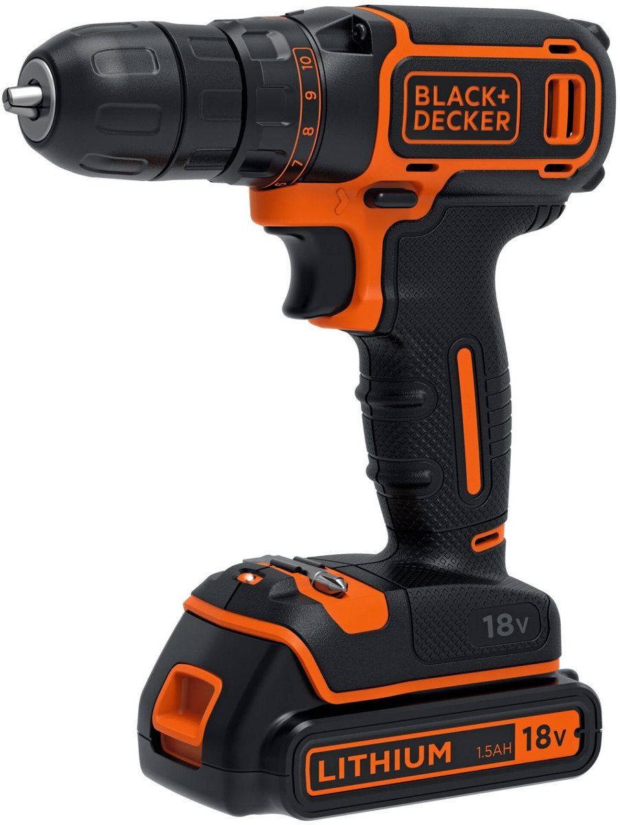 Black+decker black decker bdcdc18k-qw - perceuse sans fil - 18v - li-ion - 1,5ah