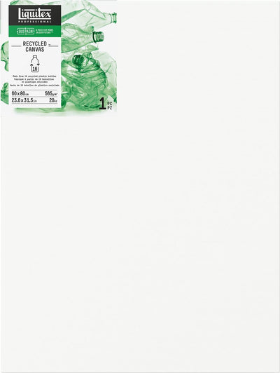 Liquitex 416060080 toile en plastique recyclé - traditionnelle 60×80cm – triple apprêt | Plastique 100 % recyclé | cadre en bois fsc | peinture à l'huile acrylique | toile d'art durable