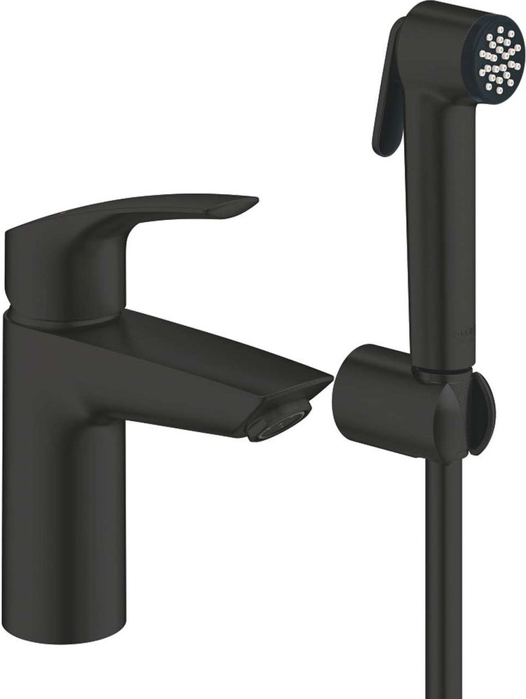 Grohe eurosmart - robinet de lavabo avec douchette de bidet, noir mat 231242433
