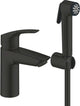 Grohe eurosmart - robinet de lavabo avec douchette de bidet, noir mat 231242433