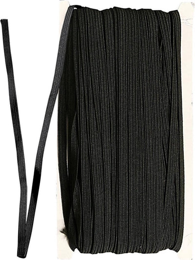 Creativ Company Elastic Épaisseur 6 mm noir, 50m