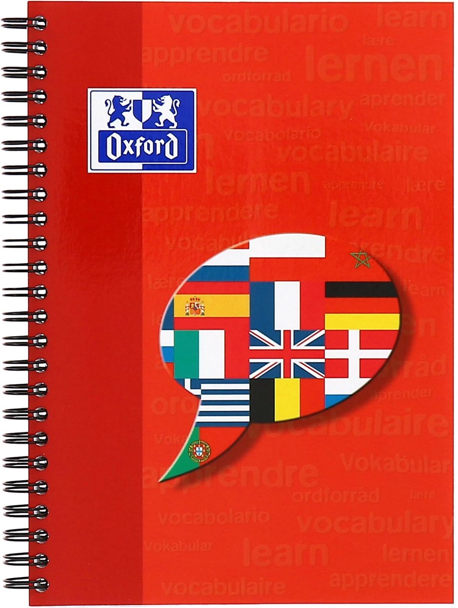 Coach de vocabulaire Oxford - ligne a5 - 48 feuilles - couverture cartonnée souple - assortis