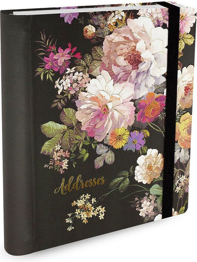 Carnet d'adresses Peter Pauper grande floral minuit
