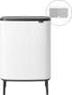 Brabantia bo touch bin hi poubelle - 2 x 30 litres - tri des déchets - blanc