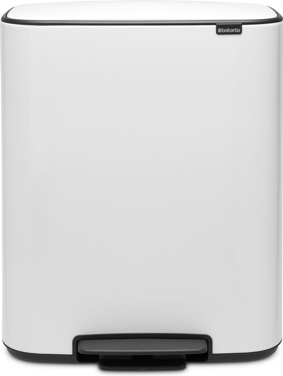 Poubelle Brabantia bo - 60 litres - 1 compartiment - blanc