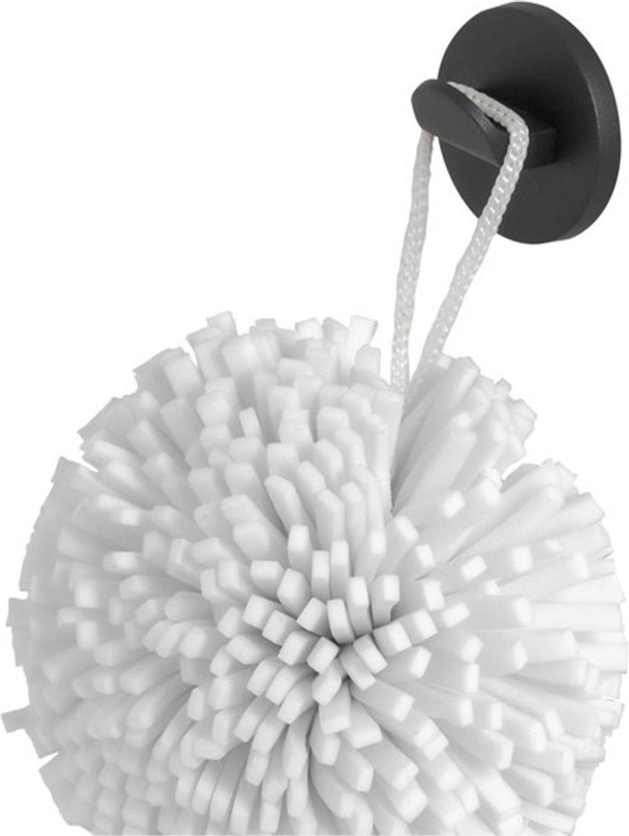 Tigre midi - crochet porte-serviettes petit ø 3,4 cm - sans perçage - autocollant avec scotch 3m - noir