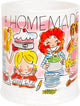 Blond Amsterdam ayant un pot de louche de chat