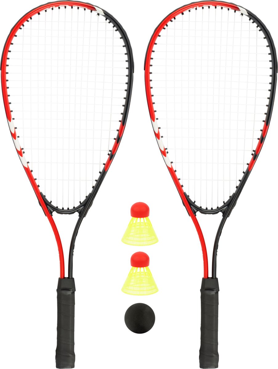 Set crossminton Avento - aluminium - bris d'égalité - rouge gris