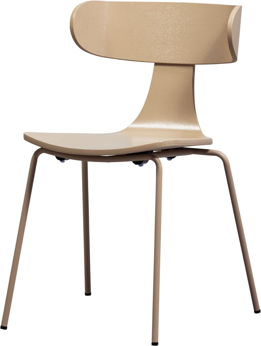 Chaise Woood Form - placage bois de frêne - sable - 78x50x52 cm