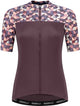 Rogelli chemise de cyclisme graphique essentiel - manches courtes - femme - bordeaux - taille l