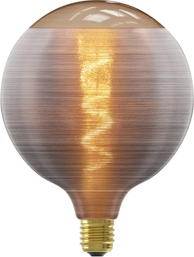 Lampe LED série soie Calex - G125 - gris - E27 - 4W - dimmable