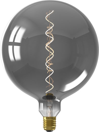 Calex Kalmar XXL Titanium - Lampe LED E27 - source lumineuse à filament dimmable - 5W - lumière blanc chaud