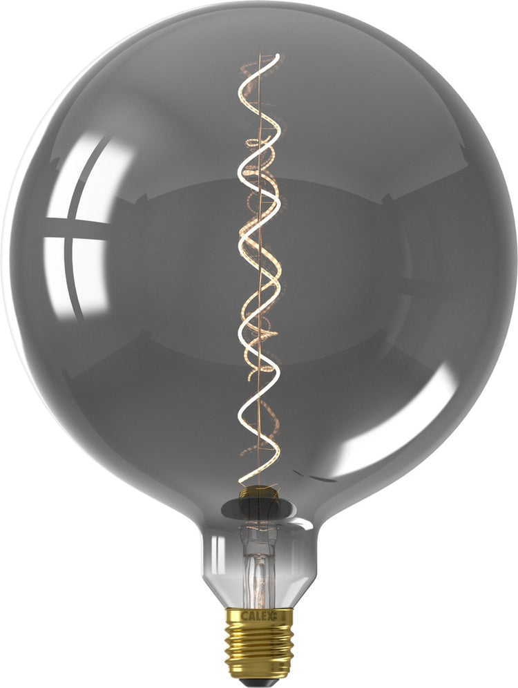 Calex Kalmar XXL Titanium - Lampe LED E27 - source lumineuse à filament dimmable - 5W - lumière blanc chaud