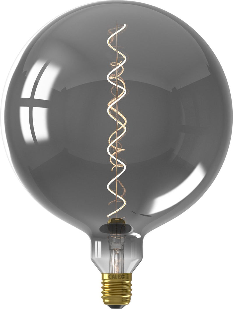 Calex Kalmar XXL Titanium - Lampe LED E27 - source lumineuse à filament dimmable - 5W - lumière blanc chaud