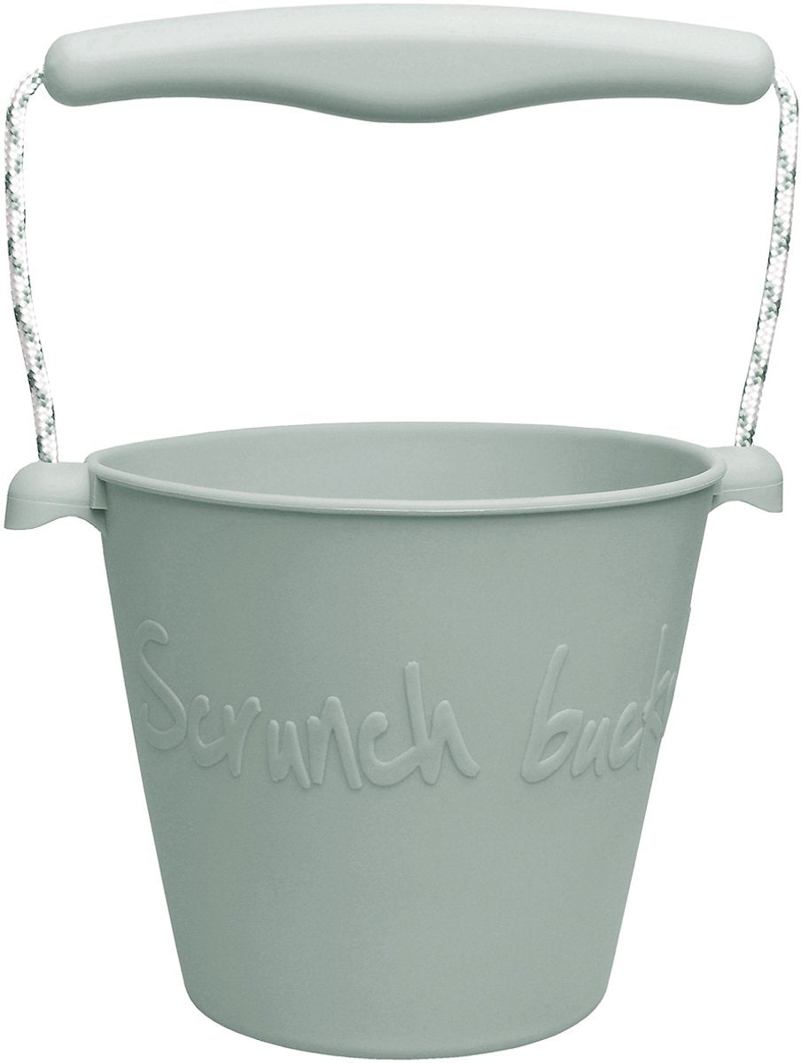 Seau à jouets Scrunch - vert - pliable - recyclable