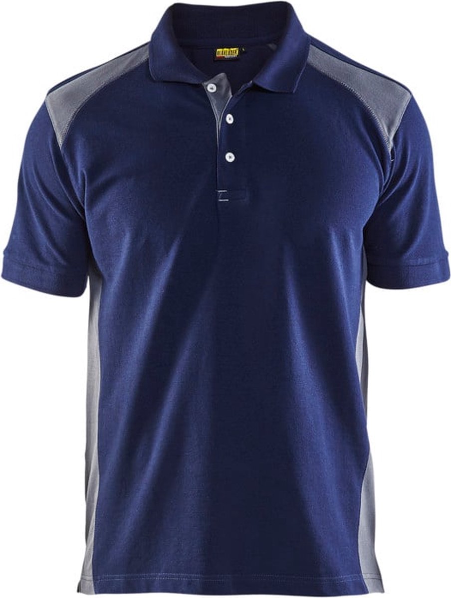 Blåkläder blaklader polo piqué 3324-1050 - noir gris foncé - l