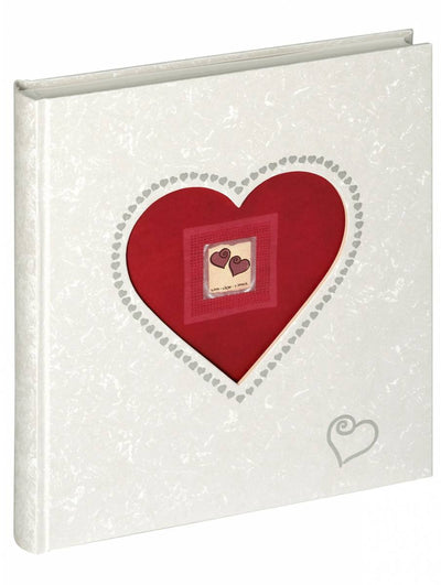 Walther uh-117 Forever - Album de mariage - Taille 28x30,5 cm - Blanc avec coeur rouge