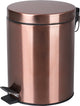 Poubelle à pédale Differnz cuivre rouge - poubelle de salle de bain - poubelle - 5 litres