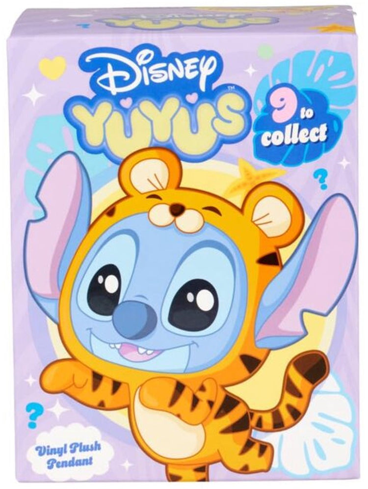 Peluche Simba Toys - Peluche Disney Simba Toys - Peluche - Figurine de collection Disney Yuyus Stitch avec porte-clés 12 cm - Boîte aveugle