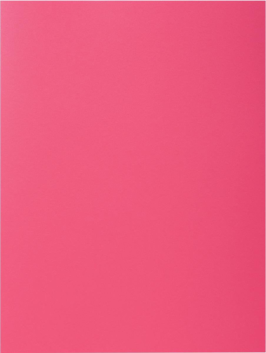 Exacompta rock''s 80 - paquet de 100 chemises à encart 22x31cm pour A4 - framboise - 800016e