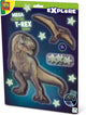 Ses méga autocollants muraux mondiaux T-Rex.