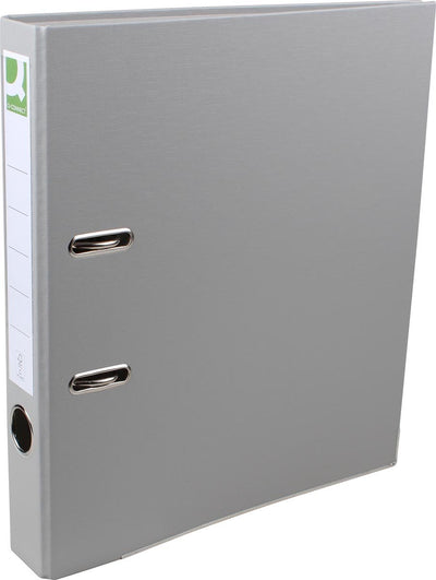 Classeur Q-connect, pour ft A4, nuageux, double, dos de 8 cm, noir