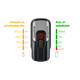 Phare Aura 80 Lux LED USB RECORDABLE NOIR