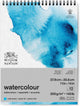 Winsor Newton 6662583 bloc aquarelle bloc spirale – 300g m², 12 feuilles, pressées à froid, grain fin - papier aquarelle 27,9 x 35,6 cm