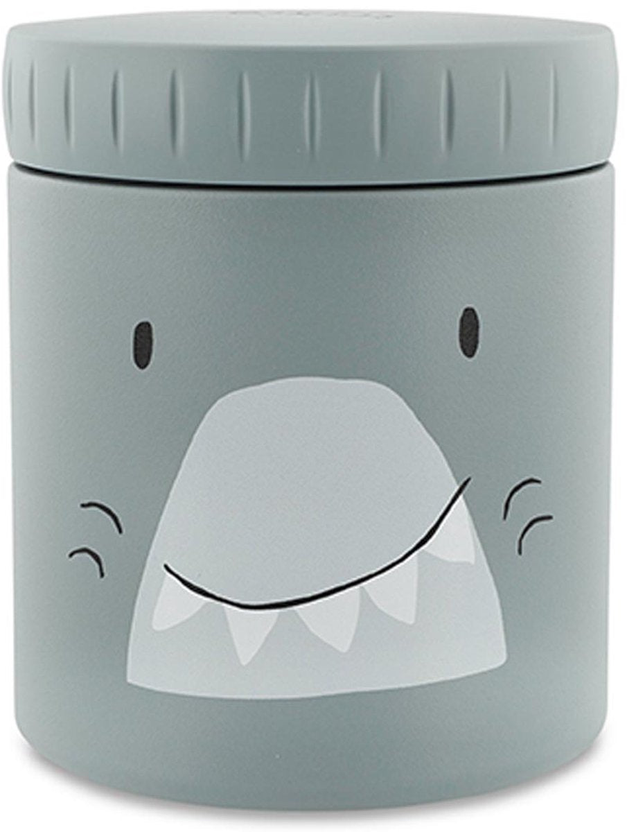 Récipient alimentaire isotherme Trixie - mr. requin - 350ml - pot thermos pour enfant - acier inoxydable - à partir de 4 mois - étanche léger