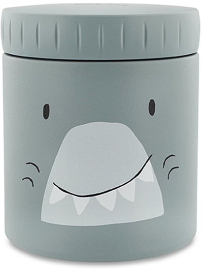 Récipient alimentaire isotherme Trixie - mr. requin - 350ml - pot thermos pour enfant - acier inoxydable - à partir de 4 mois - étanche léger