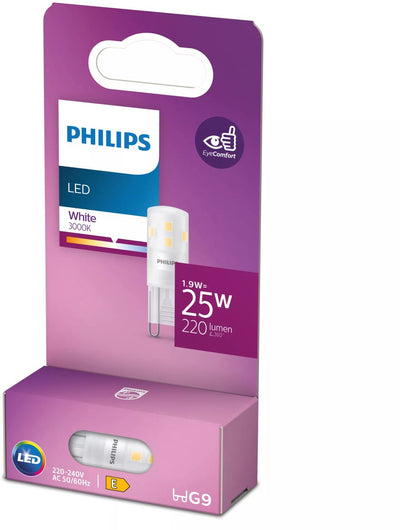 Capsule LED Philips économe en énergie transparente - 25 W - G9 - lumière blanche - économisez sur les coûts énergétiques