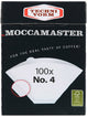 Papier filtre Moccamaster n°4 - kbg select et kbgt - 100 pièces