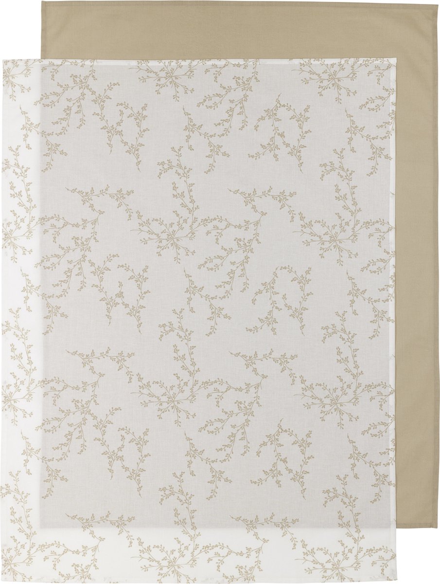 Drap de berceau Meyco baby branches - pack de 2 - sable - 75x100cm - 0,3 tog