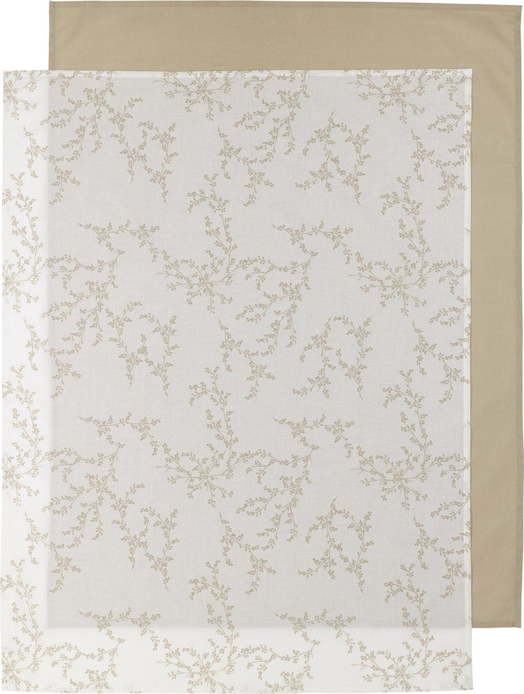 Drap de berceau Meyco baby branches - pack de 2 - sable - 75x100cm - 0,3 tog
