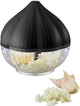 Hachoir à ail Gefu, coupe-ail, 3 couteaux, grattoir intégré, plastique, antidérapant, 9 cm - | agliolis
