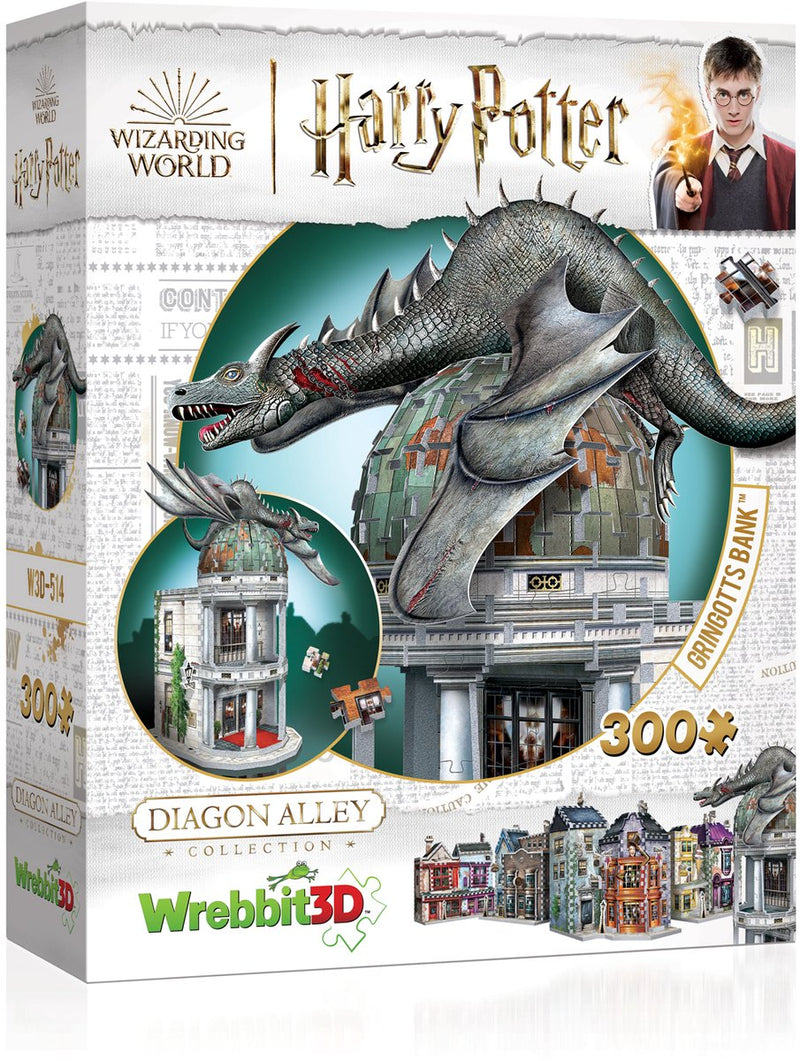 Banque Wrebbit Gringotts - Harry Potter - Puzzle 3D - 300 pièces