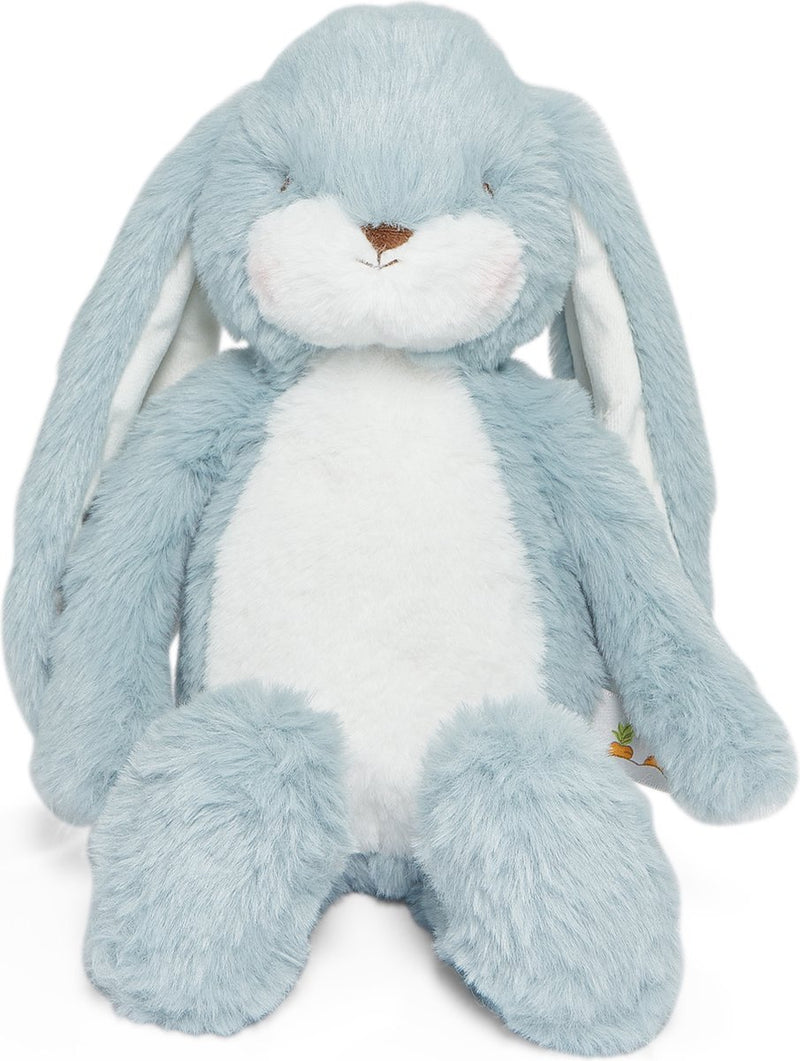 Bunnies by the bay disquette grignoter lapin - peluche - peluche pour enfants - détails brodés - 34 cm - bleu orage