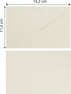 Enveloppes Florence de qualité robuste, rectangle ivoire, 25 pièces, 11,4 x 16,2 cm