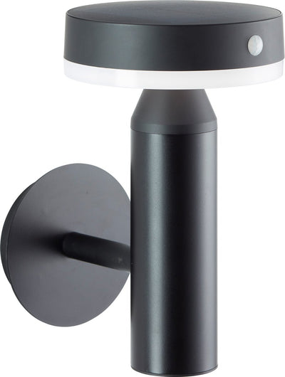 Brilliant magua - applique d'extérieur - led 4w - solaire - 350 lm - 4000k - capteur - ip44 - noir