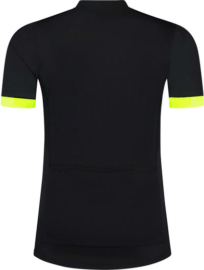 Rogelli core maillot de cyclisme homme - manches courtes - noir jaune fluo - l