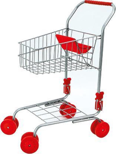 Cart d'achat de base en métal rouge