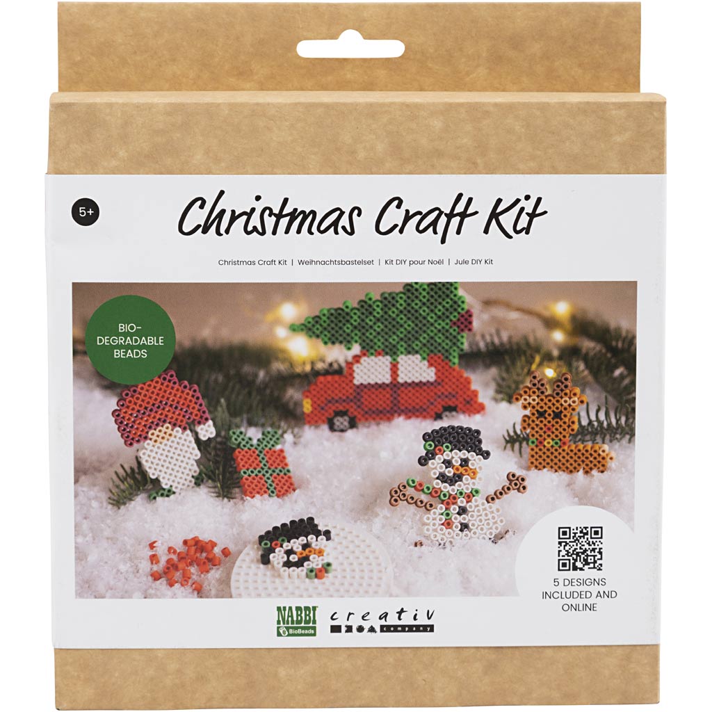 Nabbi hobby set biobilles, voiture de Noël, renne, bonhomme de neige, elfe et cadeau, 1 boîte