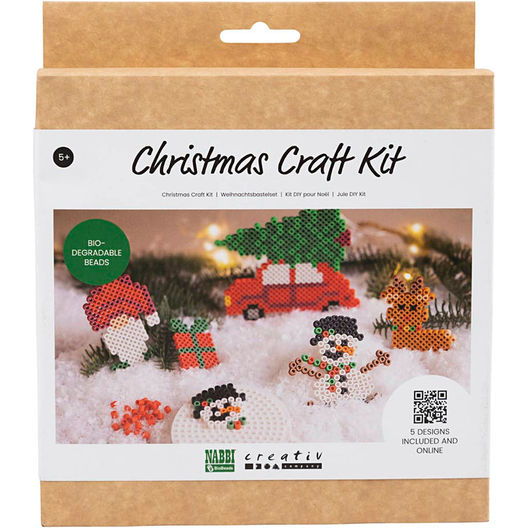 Nabbi hobby set biobilles, voiture de Noël, renne, bonhomme de neige, elfe et cadeau, 1 boîte