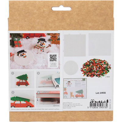 Nabbi hobby set biobilles, voiture de Noël, renne, bonhomme de neige, elfe et cadeau, 1 boîte