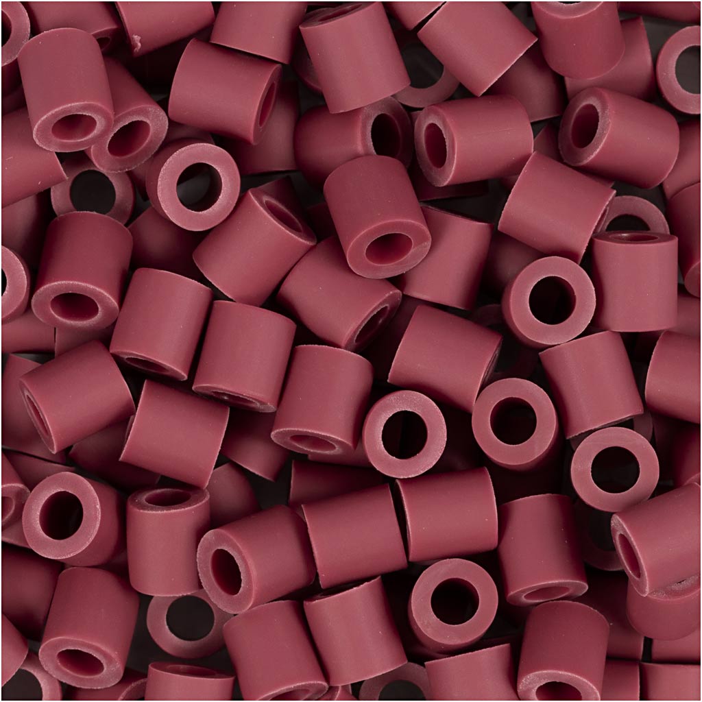 Biobilles Nabbi de , taille 5x5 mm, diamètre de trou 2,5 mm, moyen, bordeaux, 1000 pièces 1 boîte