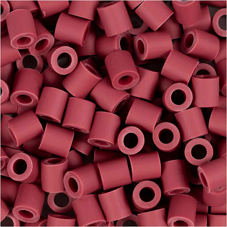 Biobilles Nabbi de , taille 5x5 mm, diamètre de trou 2,5 mm, moyen, bordeaux, 1000 pièces 1 boîte
