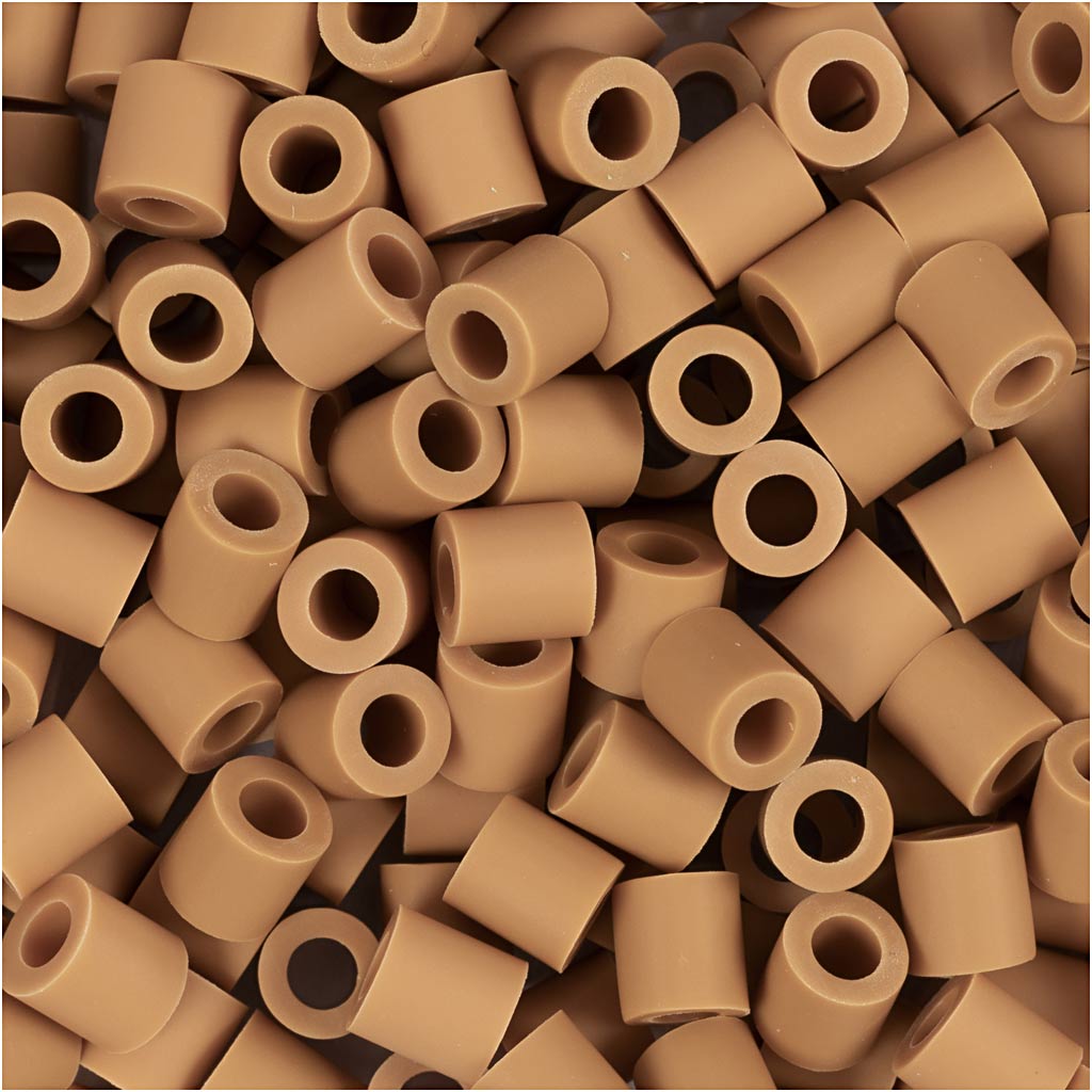 Biobilles Nabbi de , taille 5x5 mm, diamètre de trou 2,5 mm, moyen, caramel, 1000 pièces 1 boîte