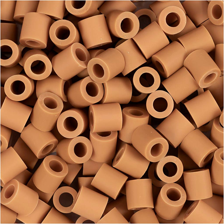 Biobilles Nabbi de , taille 5x5 mm, diamètre de trou 2,5 mm, moyen, caramel, 1000 pièces 1 boîte